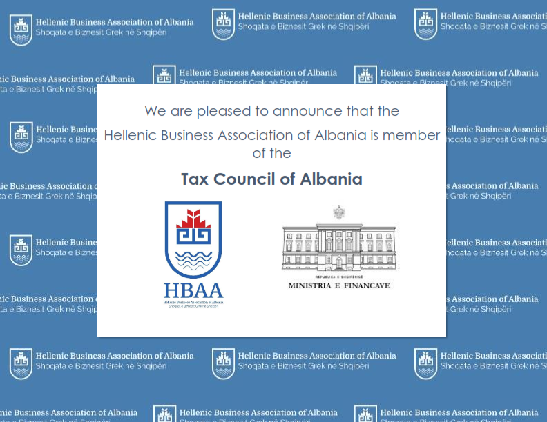 Hbaa SHOQATA ANËTAR I KËSHILLIT TATIMOR – Hellenic Business Association of ...