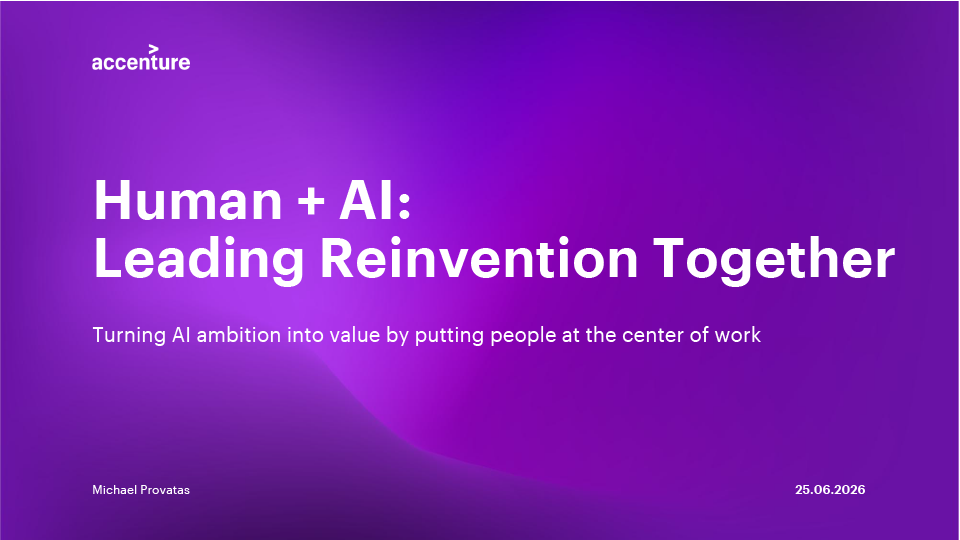 Human + AI Leading Reinvention Together – Michael Provatas